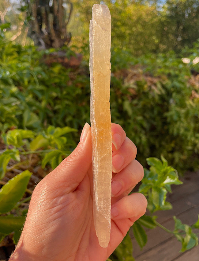 Golden Phantom Selenite Slab