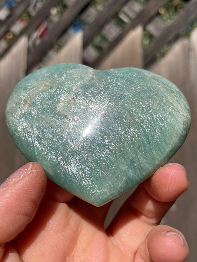 Amazonite Heart