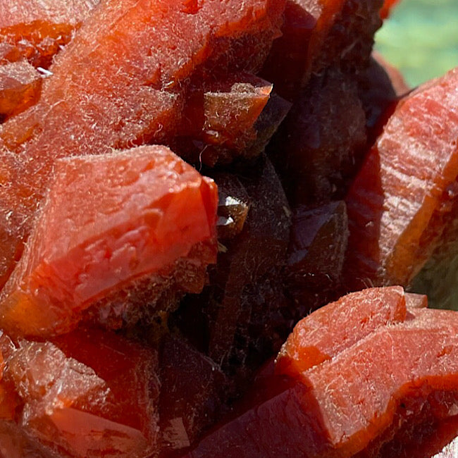 Red Quartz Cluster