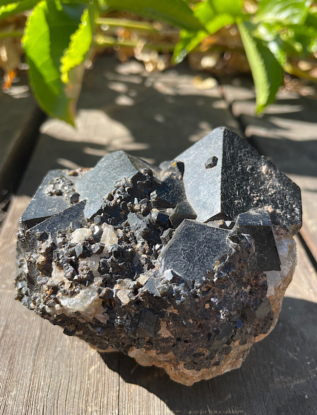 Black Garnet Raw Formation