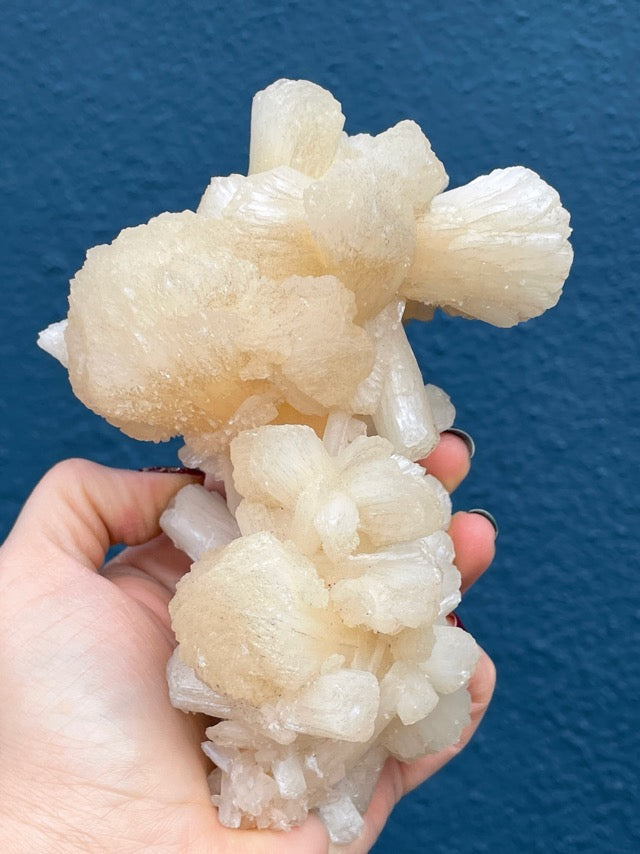 White Stilbite Cluster