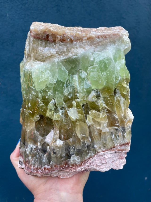 Green Calcite XL Raw Formation