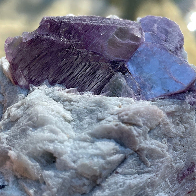 Raw Lepidolite, Quartz, and Muscovite Cluster