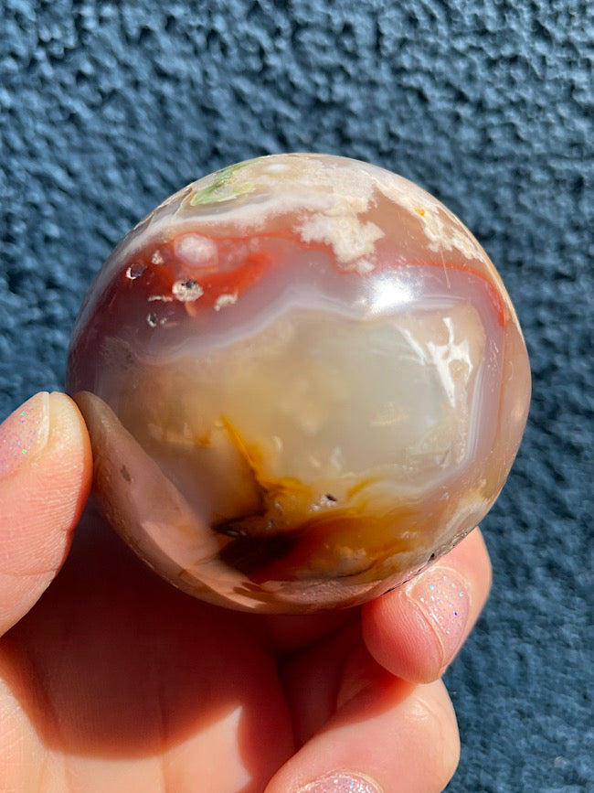 Flower Agate Sphere