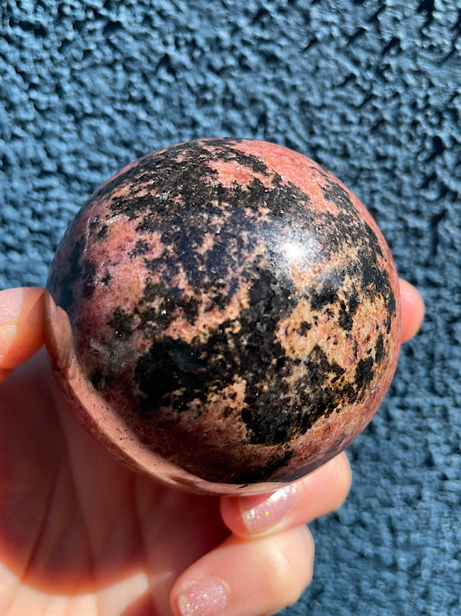 Rhodonite Sphere