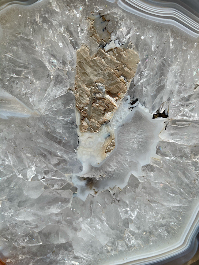 Agate & Quartz Slab Polished