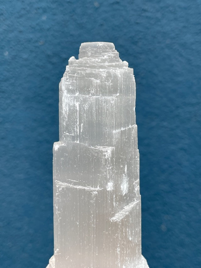 Large Satin Spar Selenite Tower