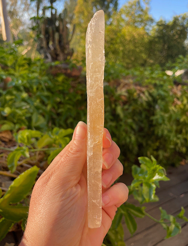 Golden Phantom Selenite Slab