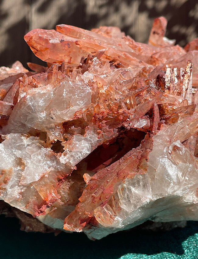 Extra Large Moroccan Red Quartz Cluster