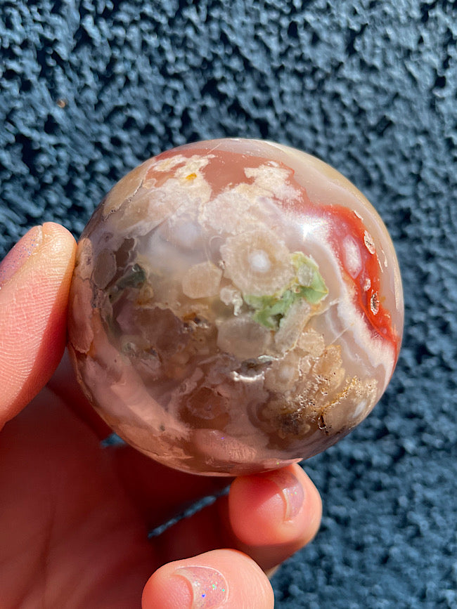 Flower Agate Sphere