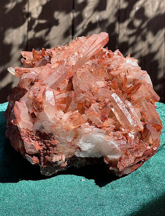 Extra Large Moroccan Red Quartz Cluster