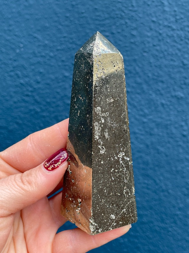 Peruvian Pyrite Obelisk