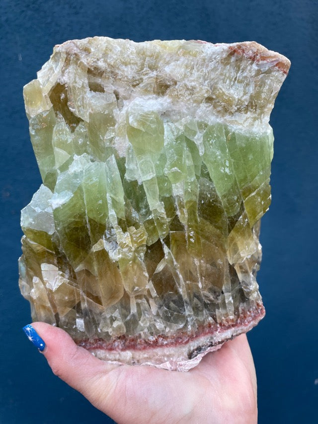 Green Calcite XL Raw Formation