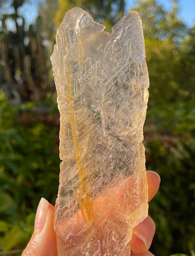 Golden Phantom Selenite Slab