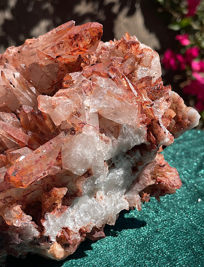 Extra Large Moroccan Red Quartz Cluster