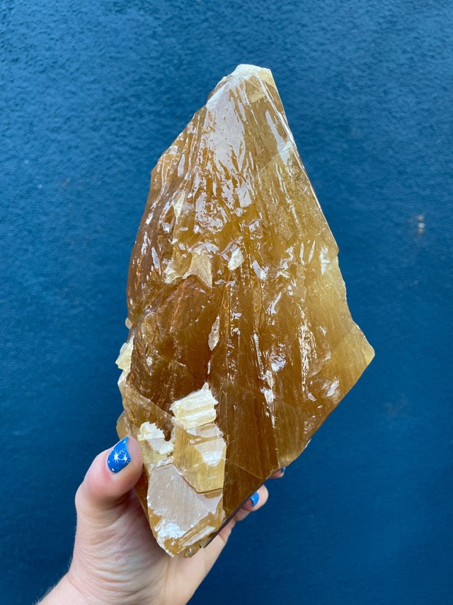 Honey Calcite Large Raw Formation