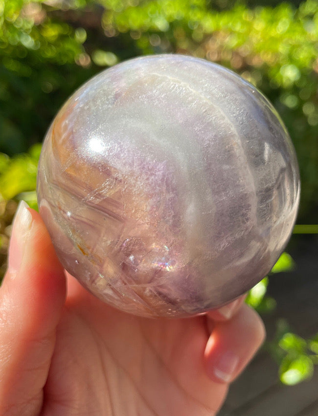 Rainbow Fluorite Sphere