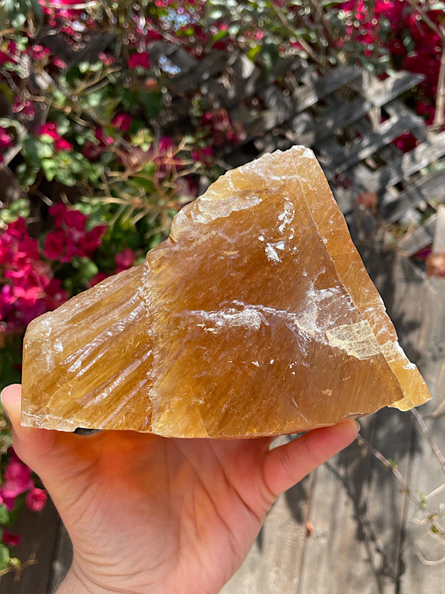 Honey Calcite Free Form