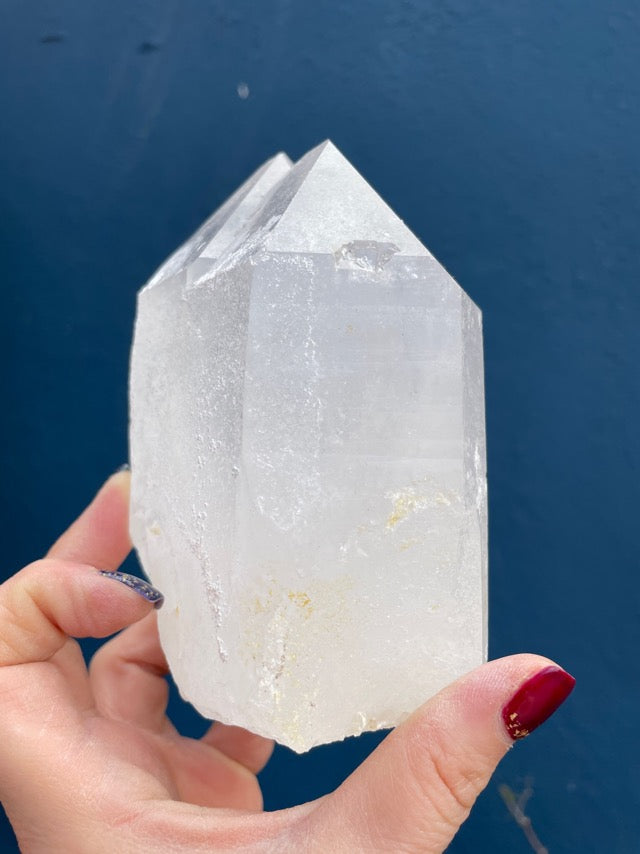 Clear Quartz Twin Formation