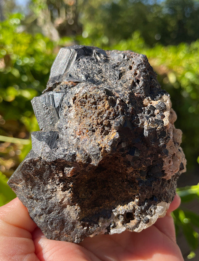 Black Garnet Raw Formation