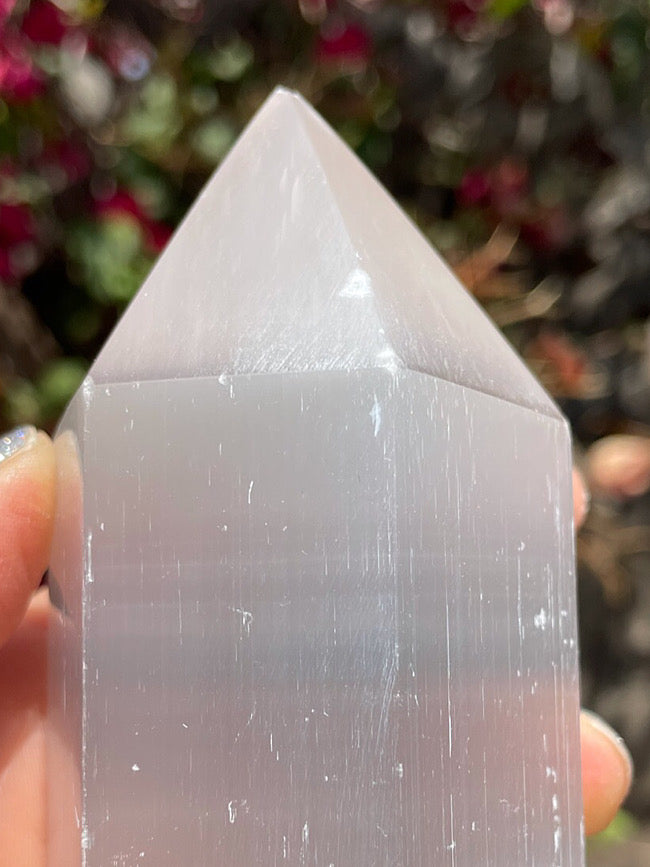 Satin Spar Selenite Point