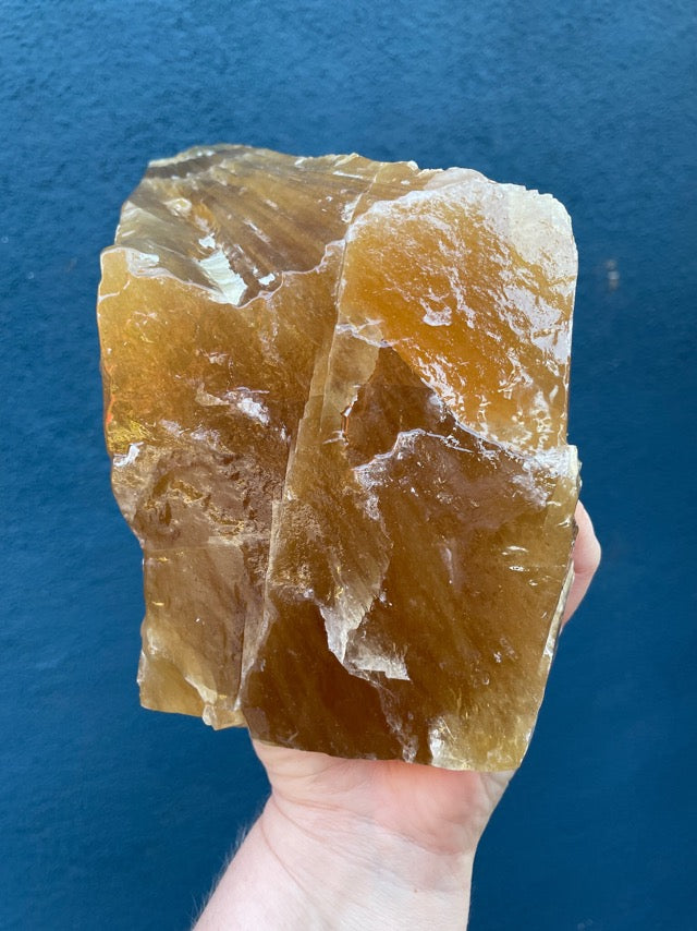 Honey Calcite Large Raw Formation