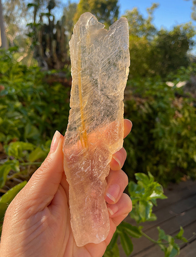 Golden Phantom Selenite Slab